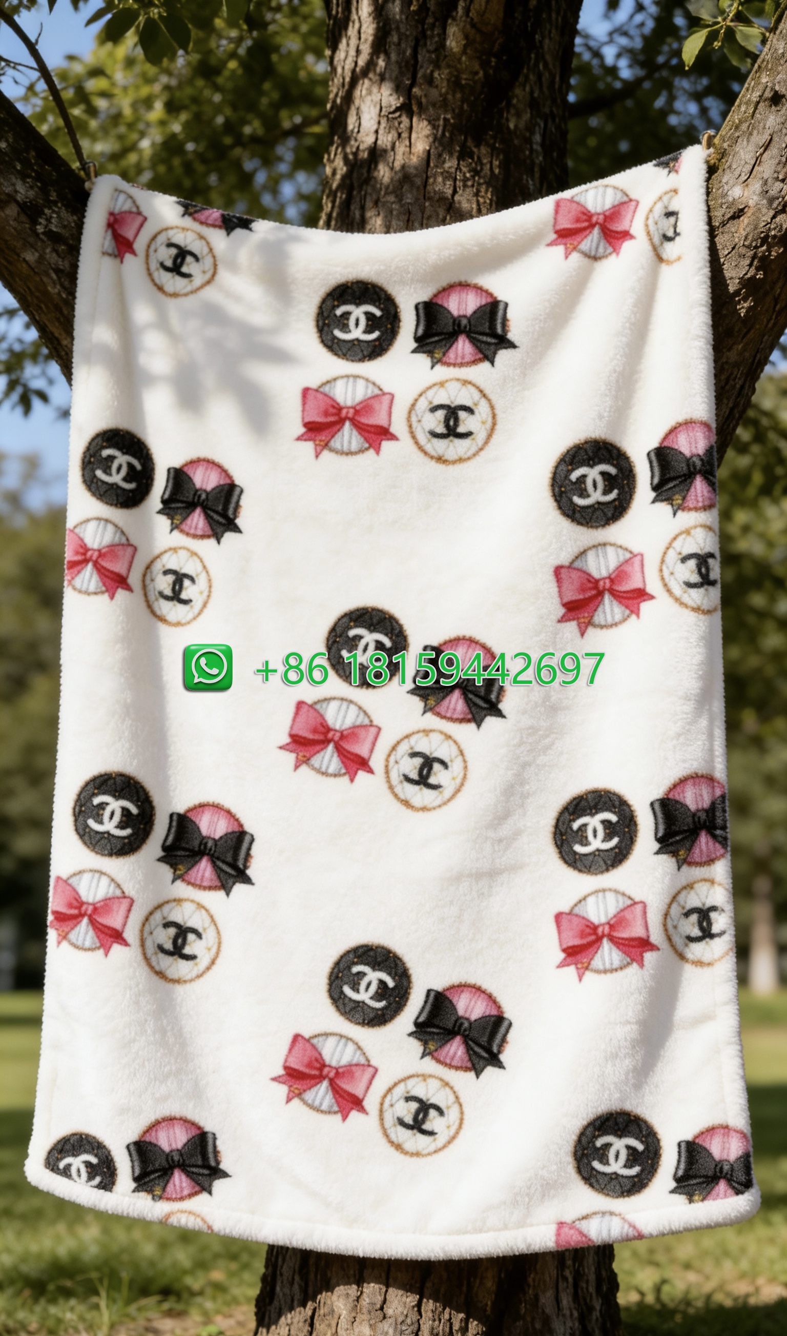 Chanel Throw Blankets